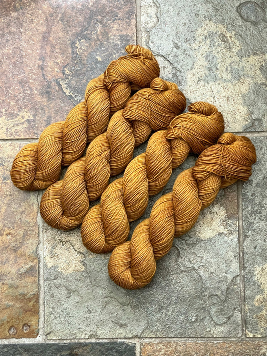 Caramello - Hand dyed merino/nylon 4ply