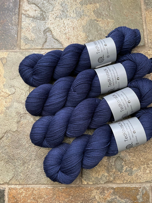 Midnight Train - Hand dyed merino/nylon