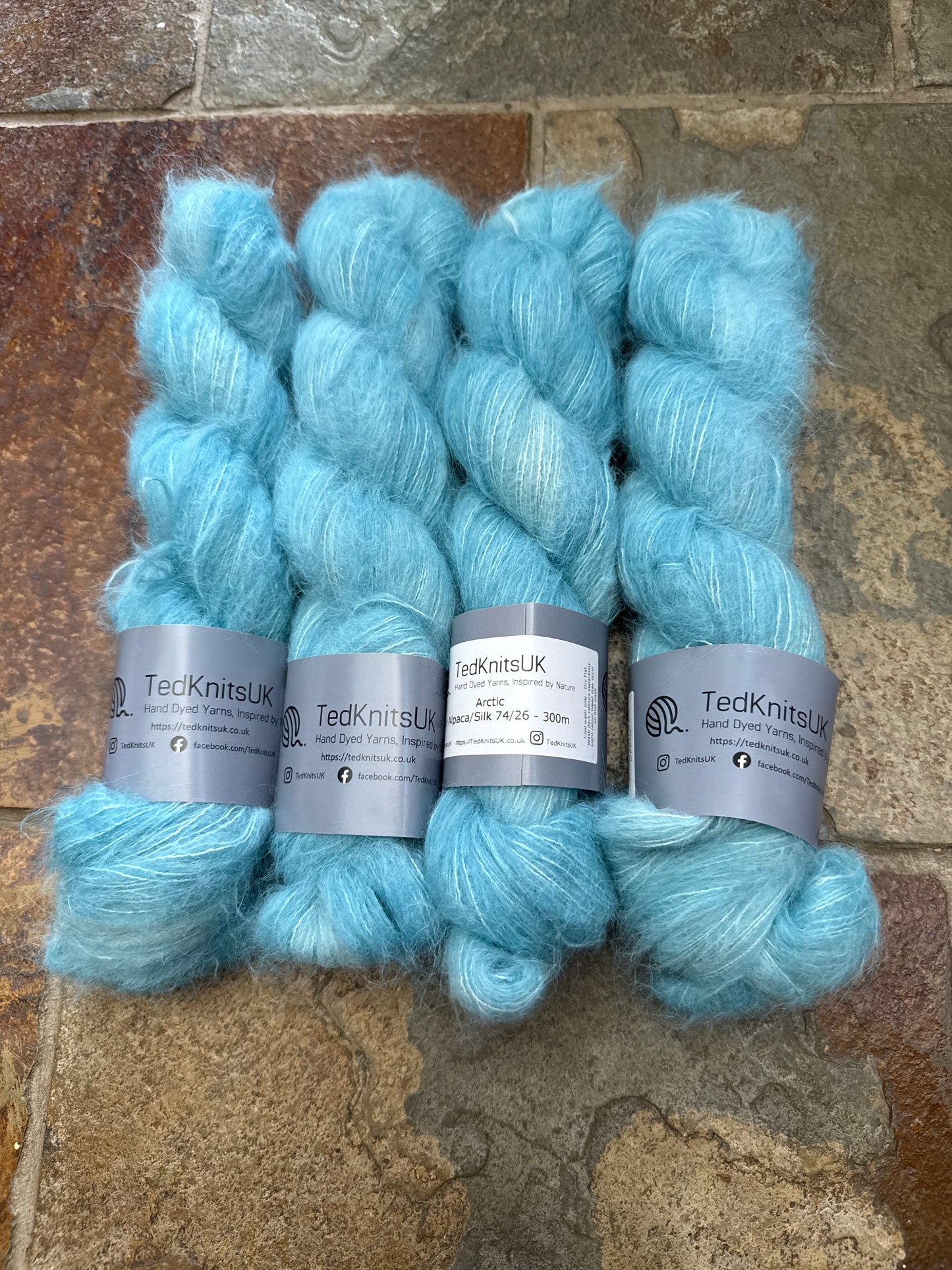 Arctic - Hand dyed merino/nylon 4ply