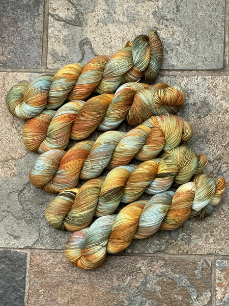 Orchard - Hand dyed merino/nylon sock/fingering