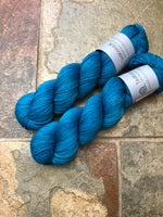 Kingfisher - Hand dyed merino/nylon sock/fingering