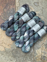 Blue Apatite - Hand dyed merino/nylon sock/fingering