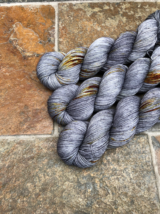 Rusty Birch - Hand dyed merino/nylon