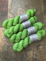 Green Green Grass - Hand dyed merino/nylon sock/fingering